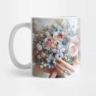 Wedding Bouquet of Diamonds and Roses Mug